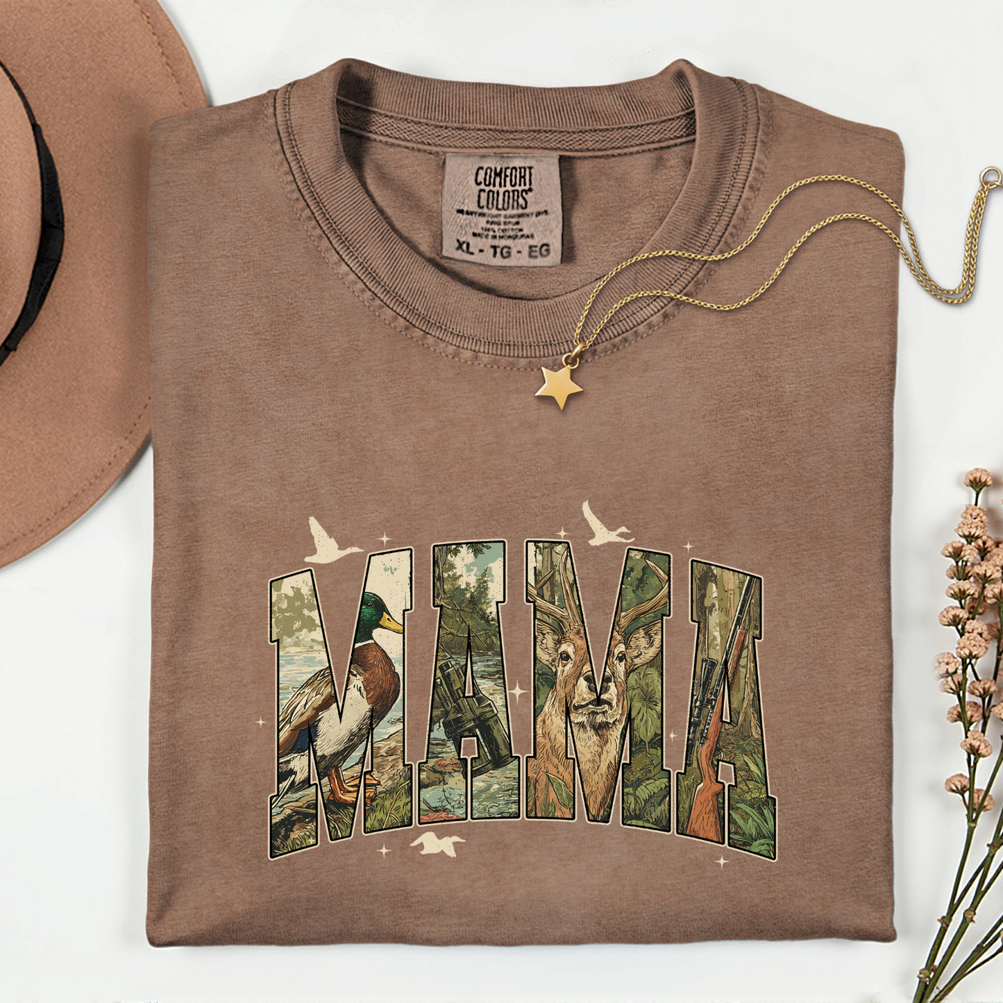 Camo Mama Tee Comfort Colors