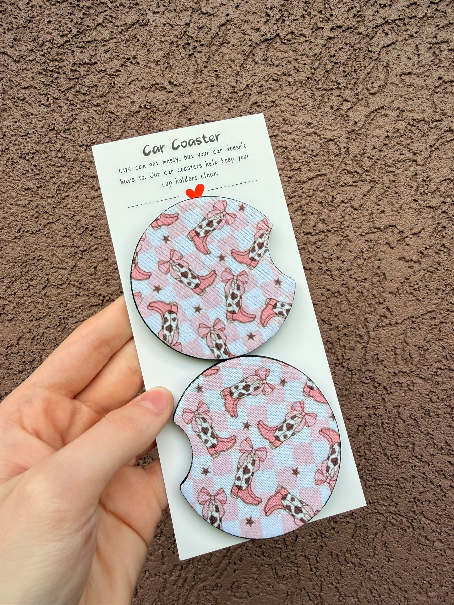 Cowgirl Rodeo Car Coasters
