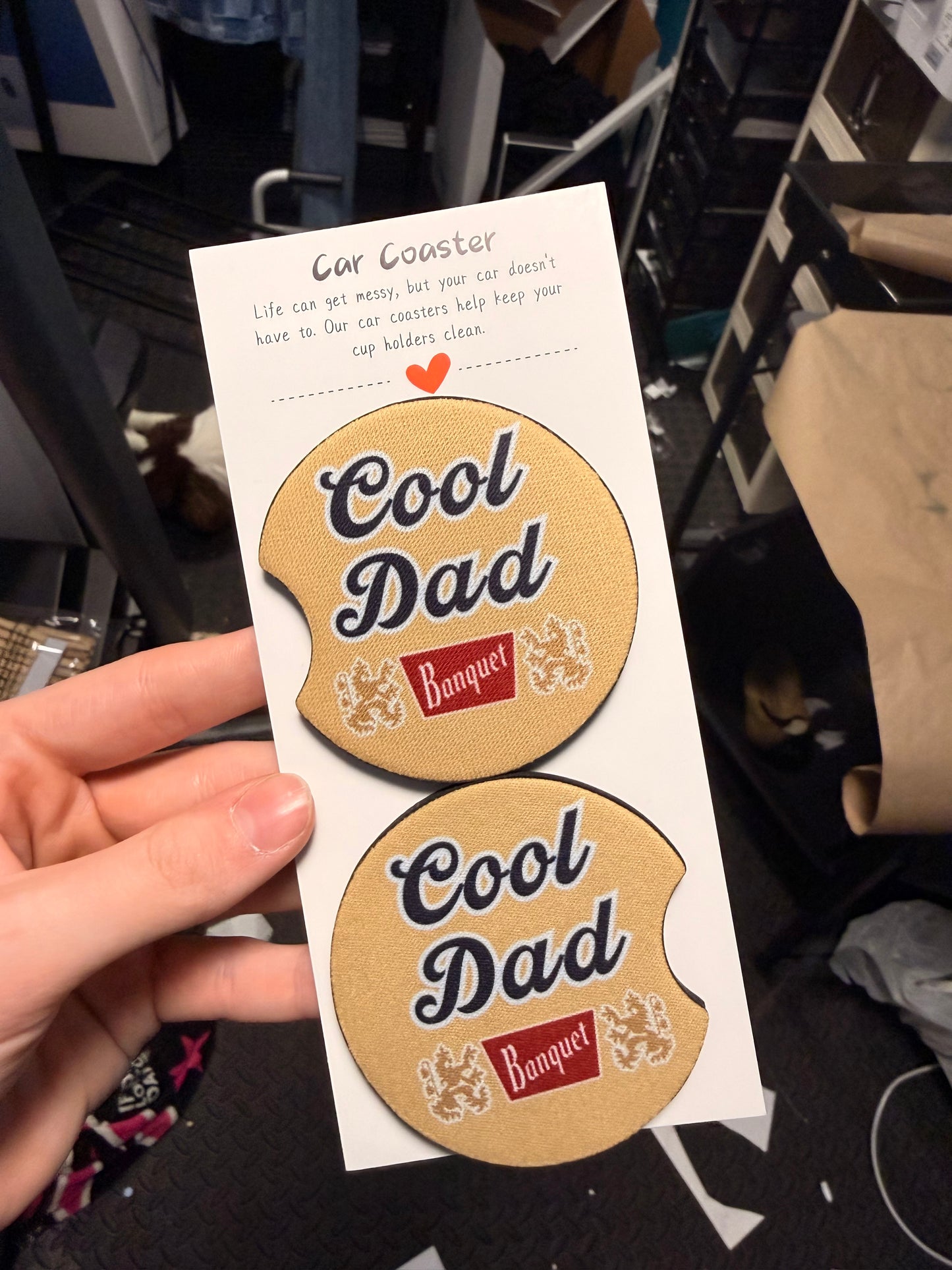 Cool Dad Car Coasters