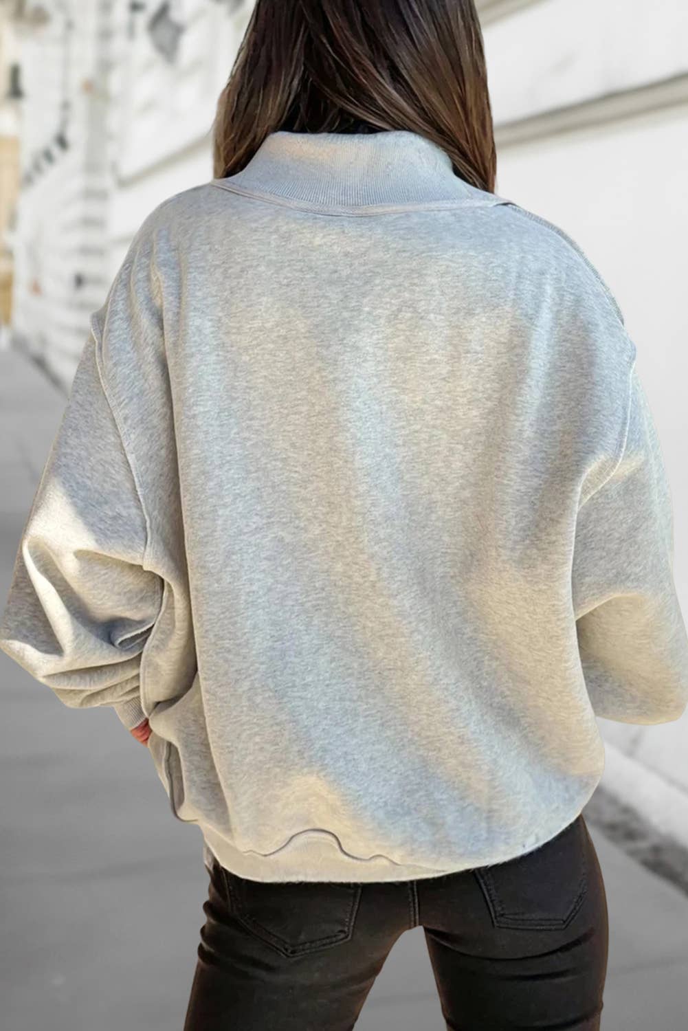 Marshmallow Reversible Mock Neck
