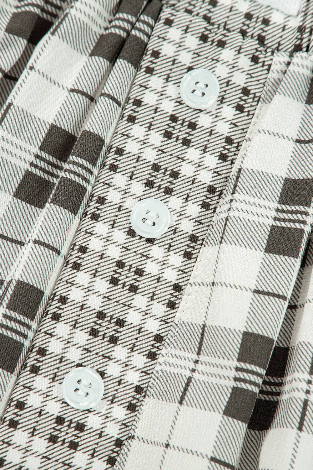 Frosted Plaid Silky Pj Pants