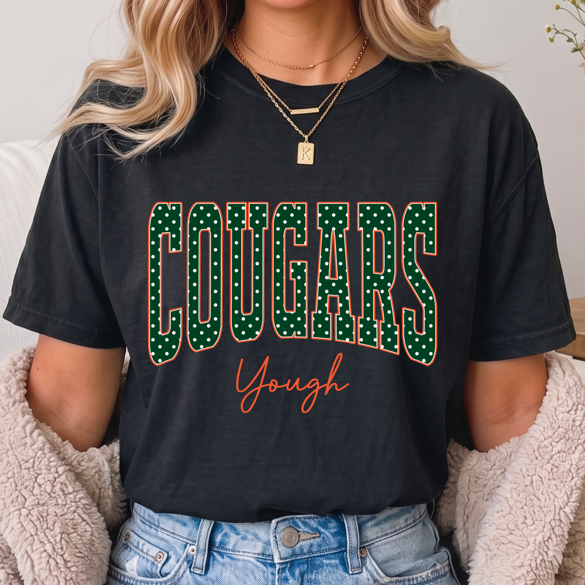 Yough/Cougars Polka Dot Tees