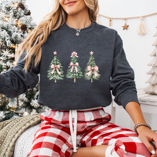 Cute Christmas Trees Tees + Crews