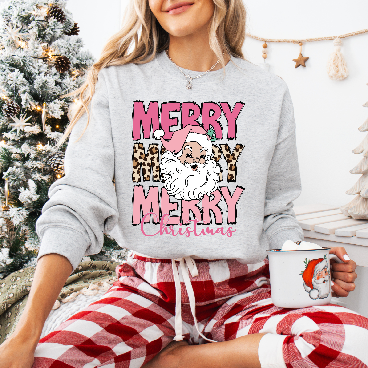 Pink Merry + Santa Tees + Crews