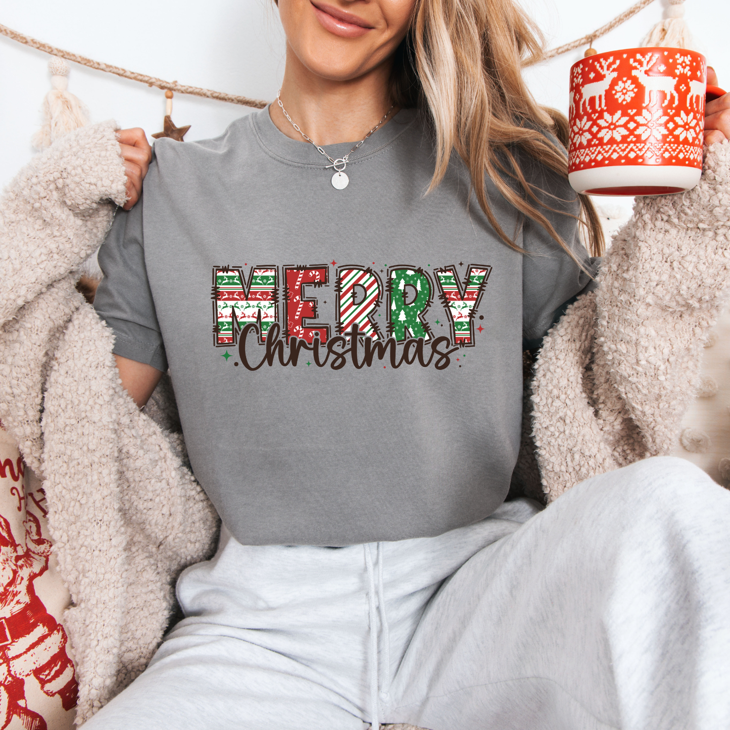 Merry Christmas Tees + Crews