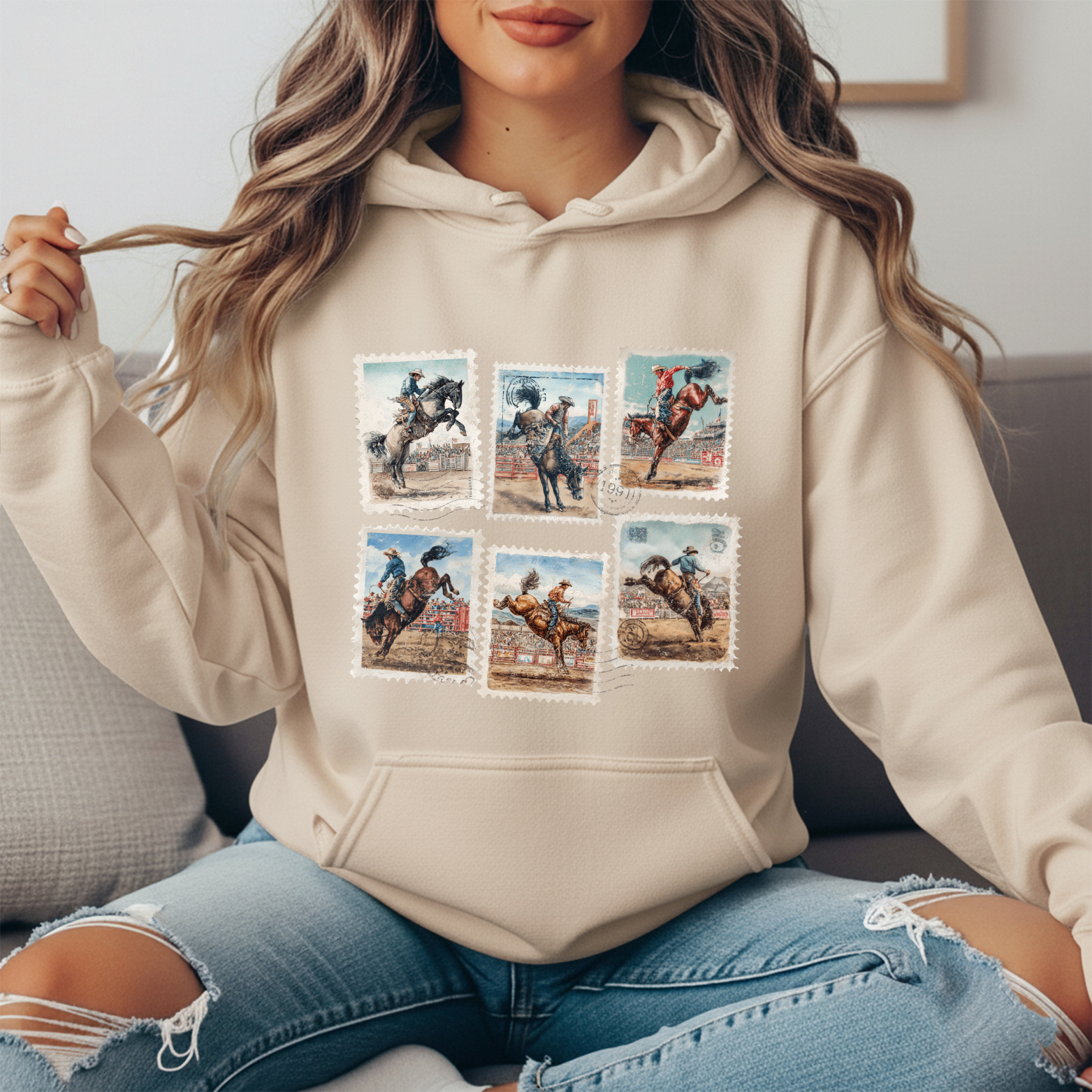 Rodeo Post Stamp Hoodie