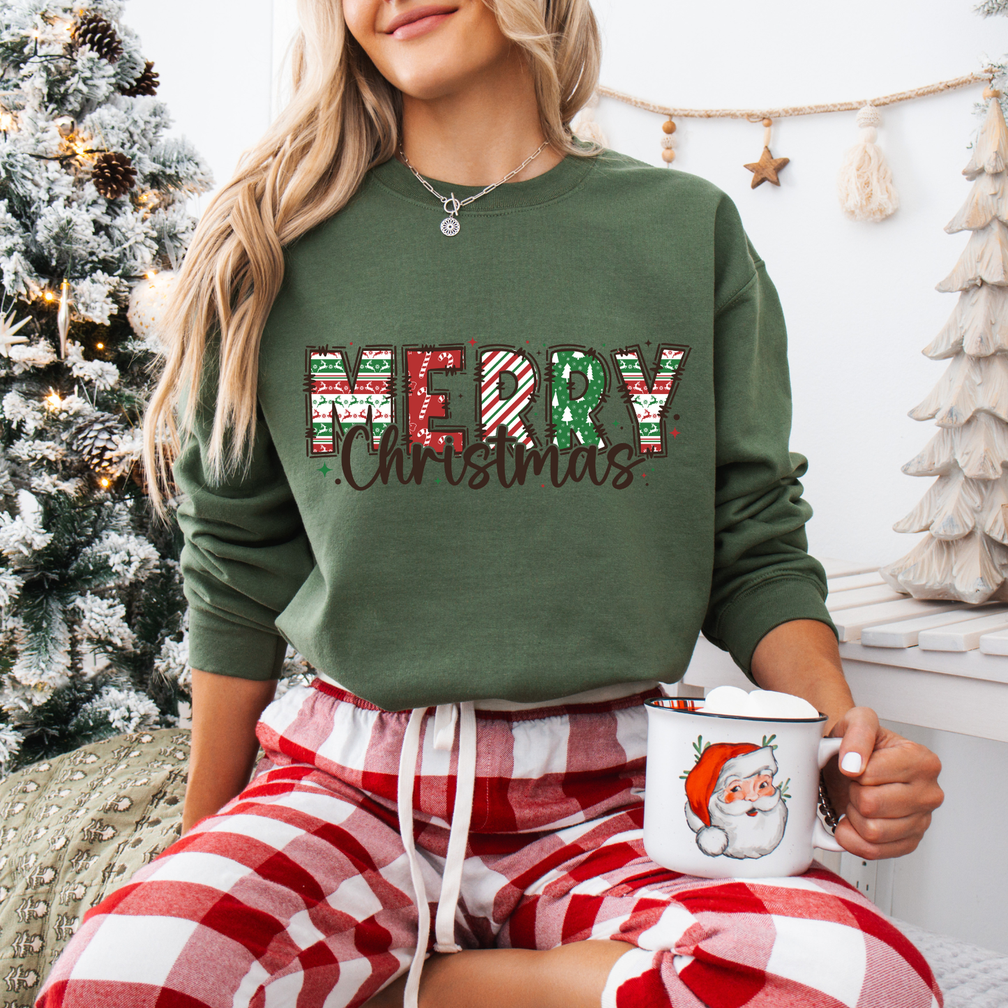 Merry Christmas Tees + Crews