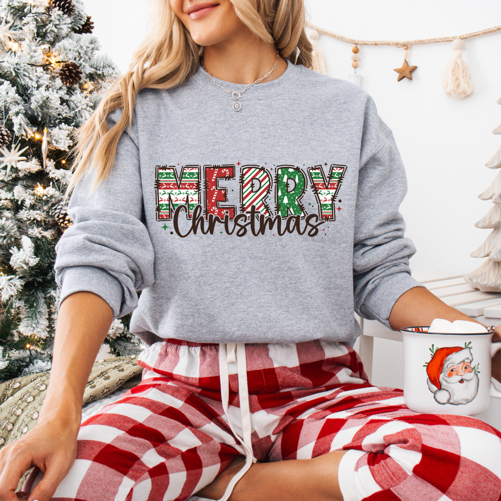 Merry Christmas Tees + Crews