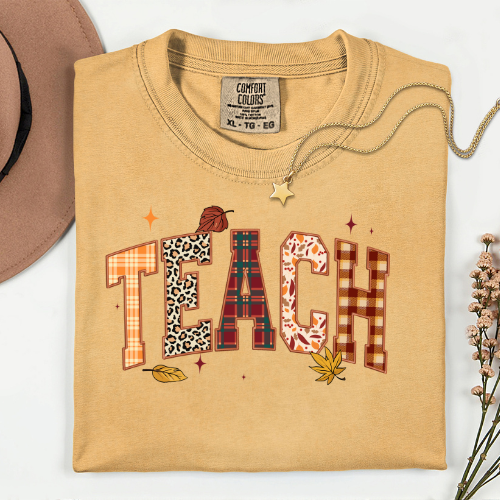 Teachin' In Plaid Tee