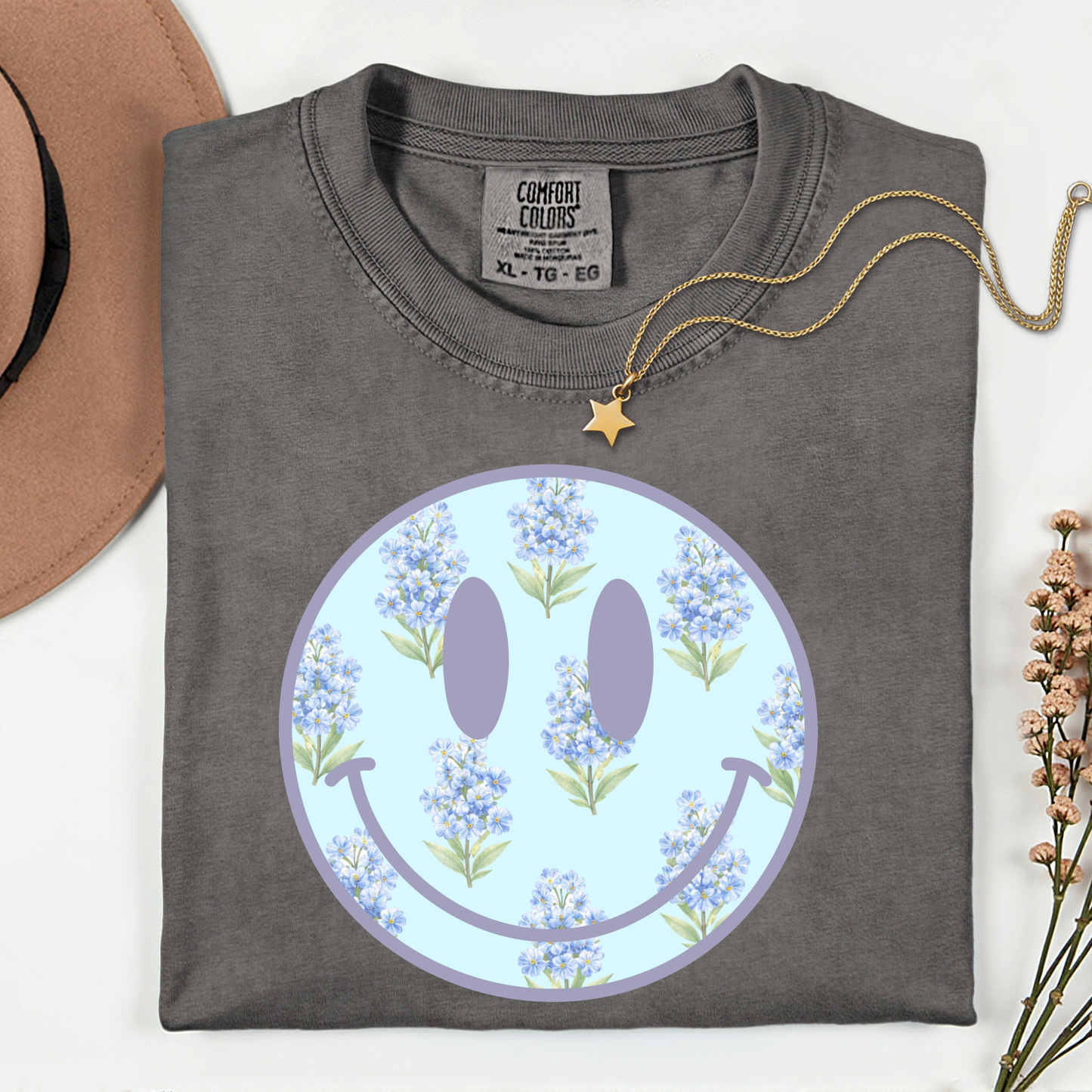 Spring Floral Smiley Tees + Crews