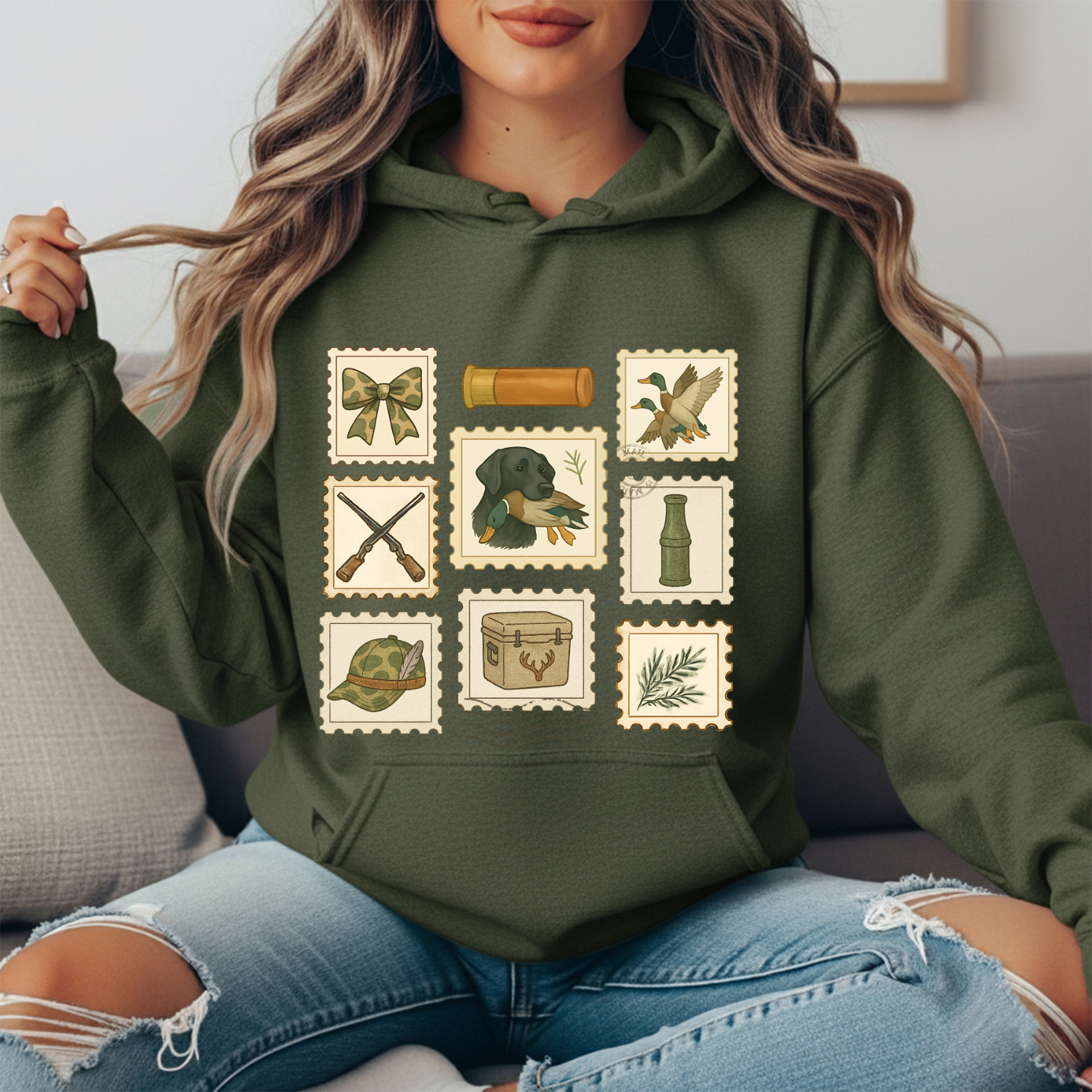 Hunting Collage Hoodie