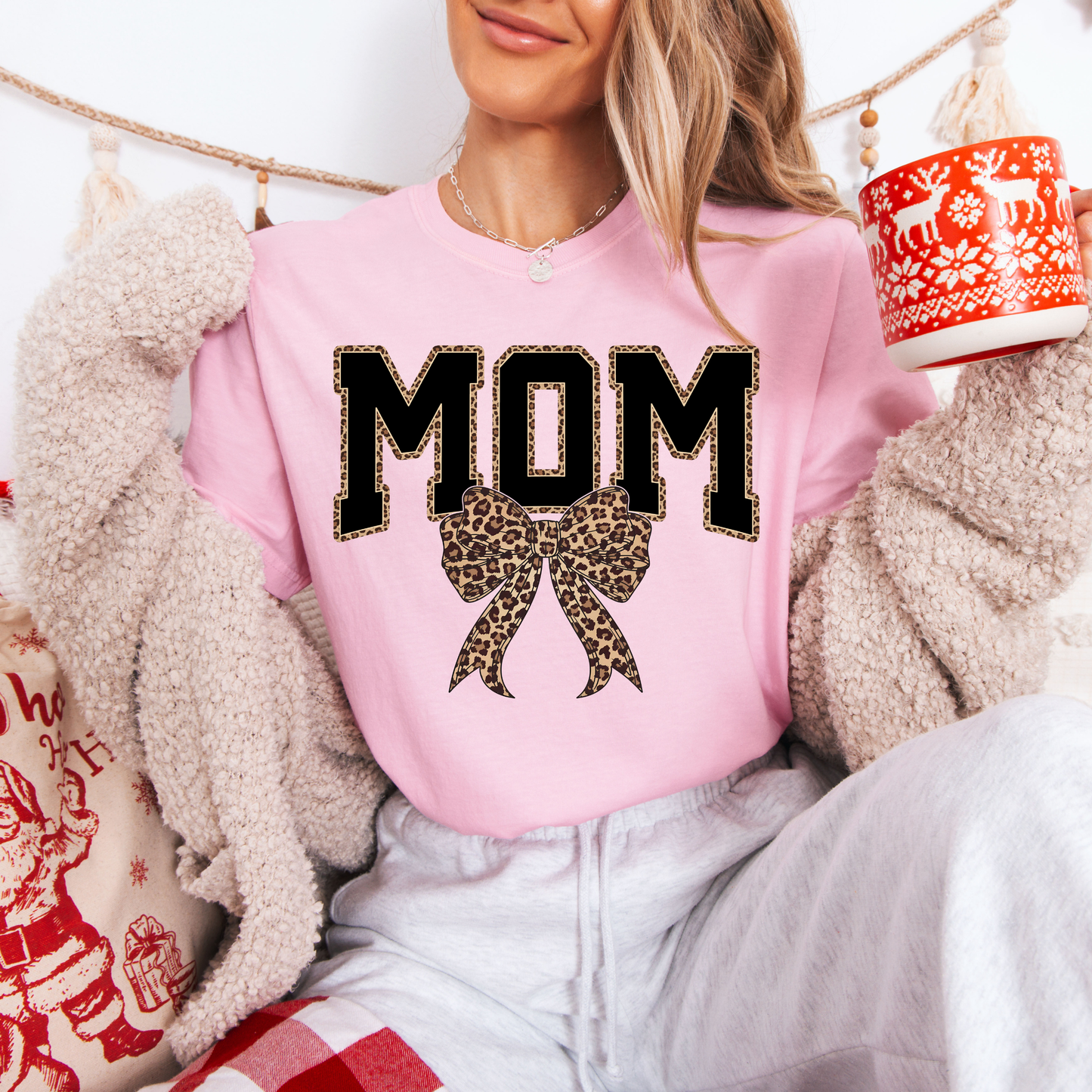 MOM Leopard Tees + Crews