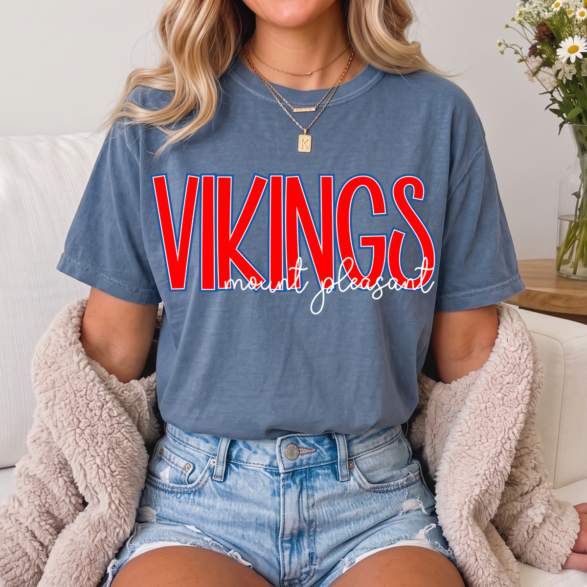 Viking/Mount Pleasant Cursive Tees
