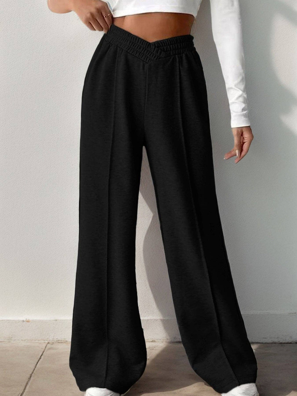 The Bella Sweats- High-Waisted Wide Leg Pants