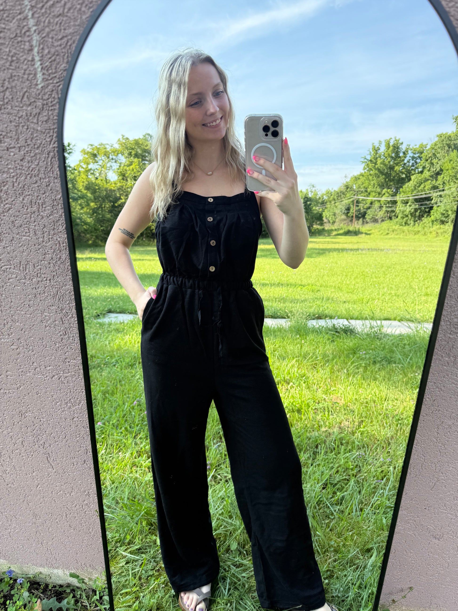 Better in Black Jumpsuit