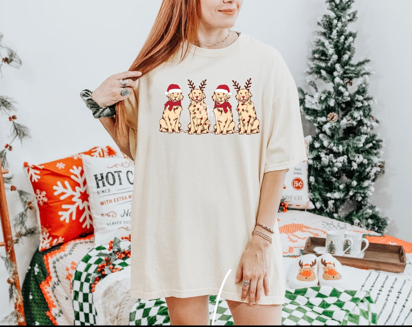 Christmas Doggies Tees + Crew