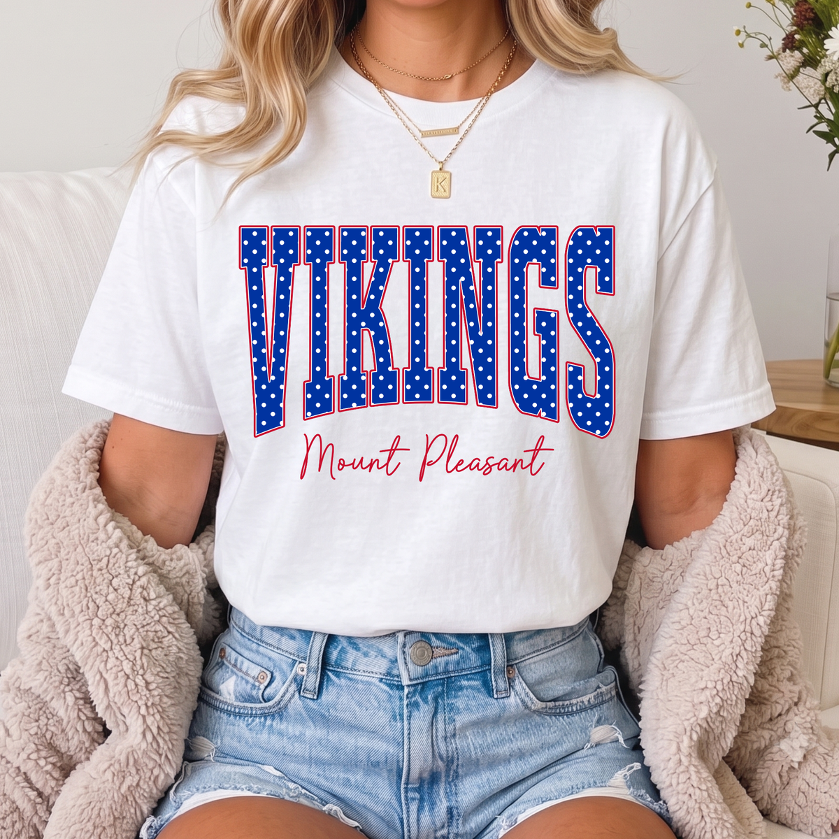Vikings/Mount Pleasant Polka Dot Tees