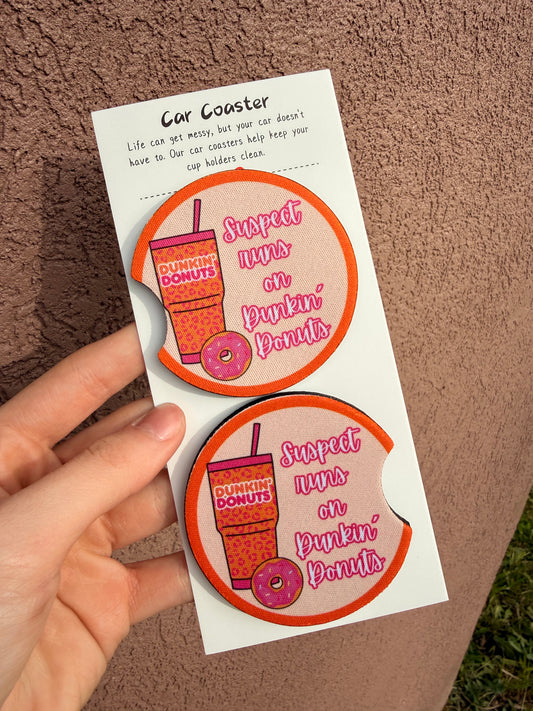 Dunkin Donut’s Car Coasters