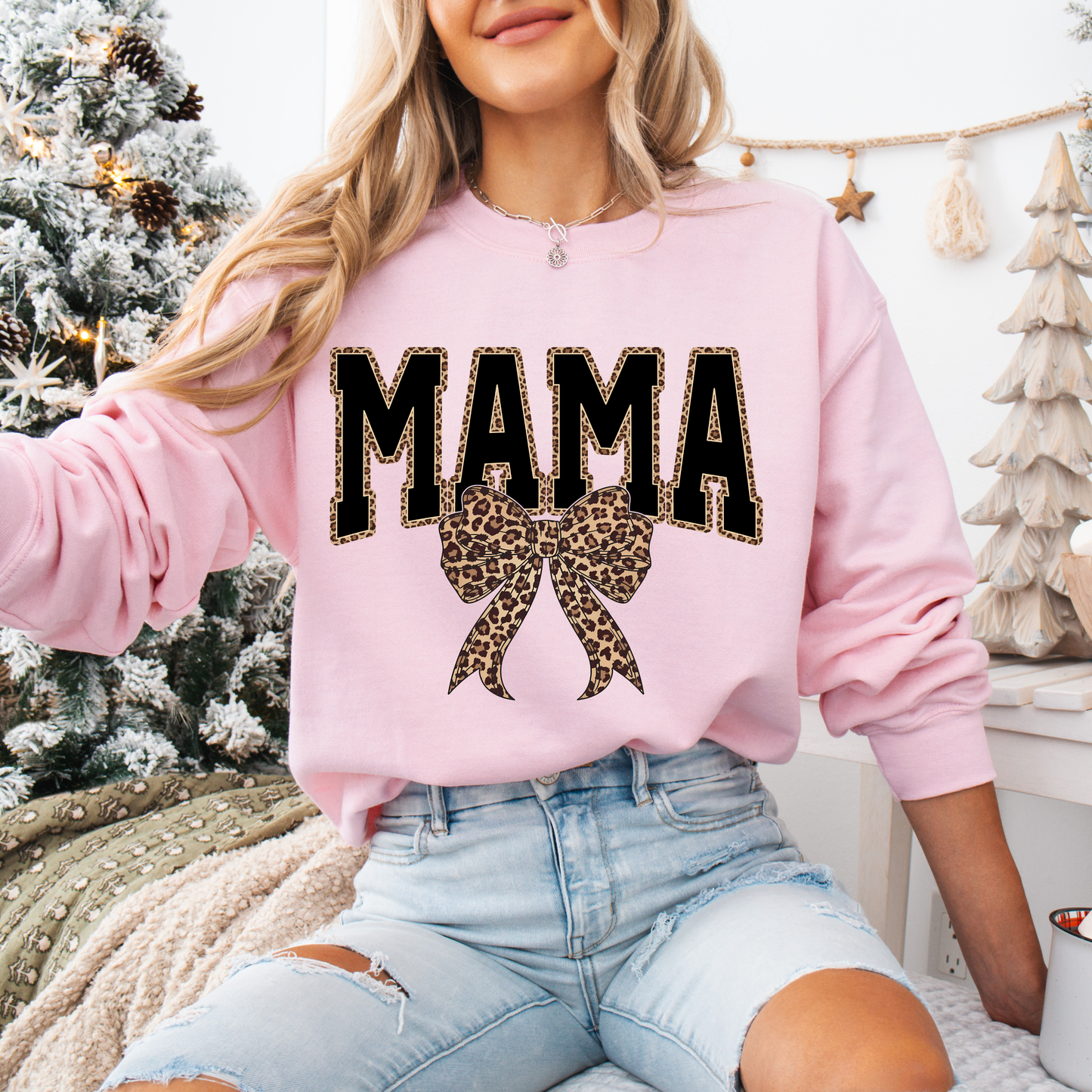 MAMA Leopard Tees + Crews