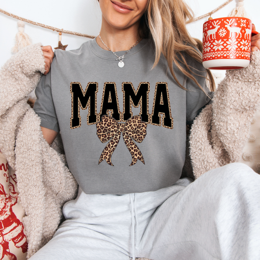 MAMA Leopard Tees + Crews
