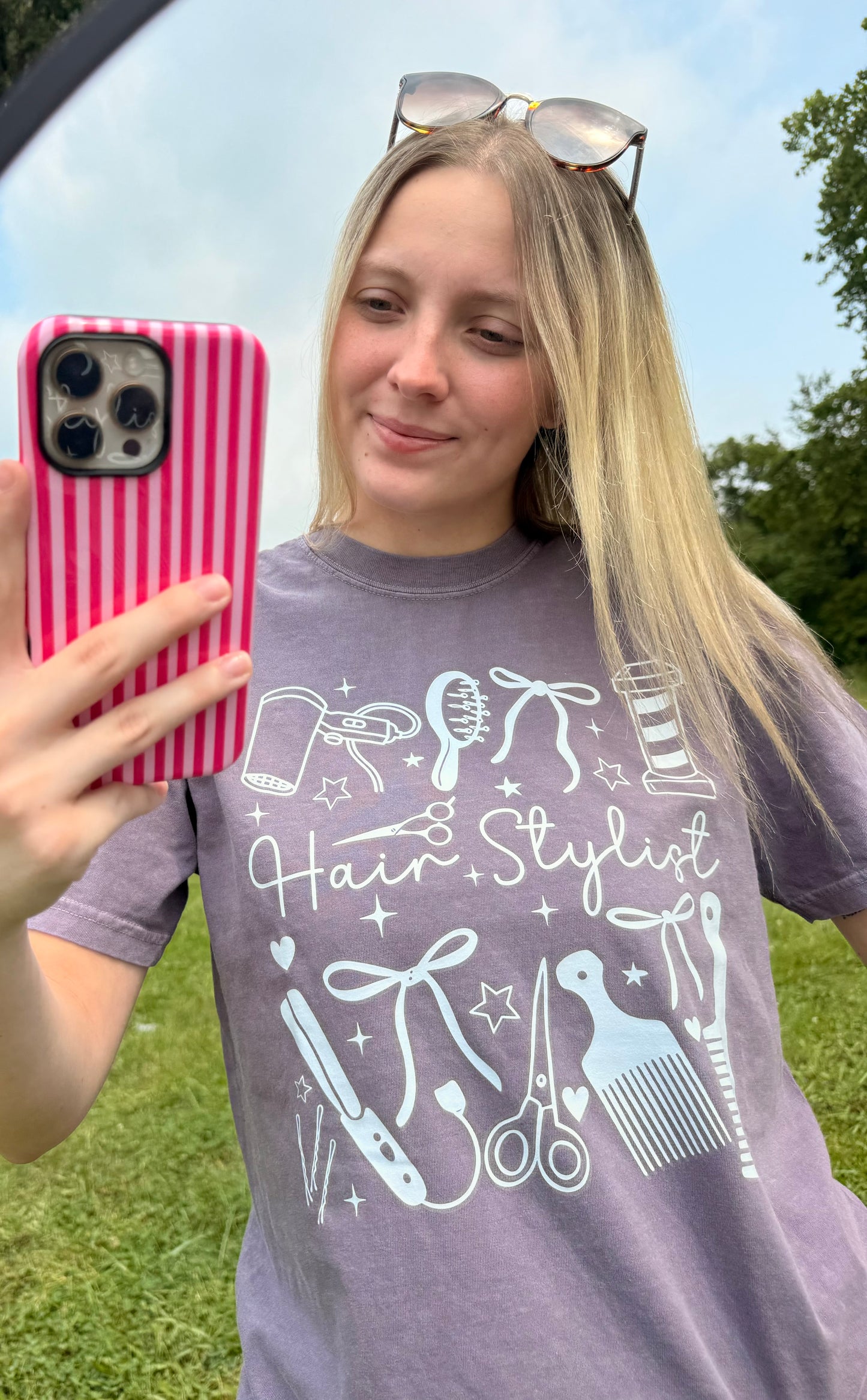 Hair Stylist Doodles Tee