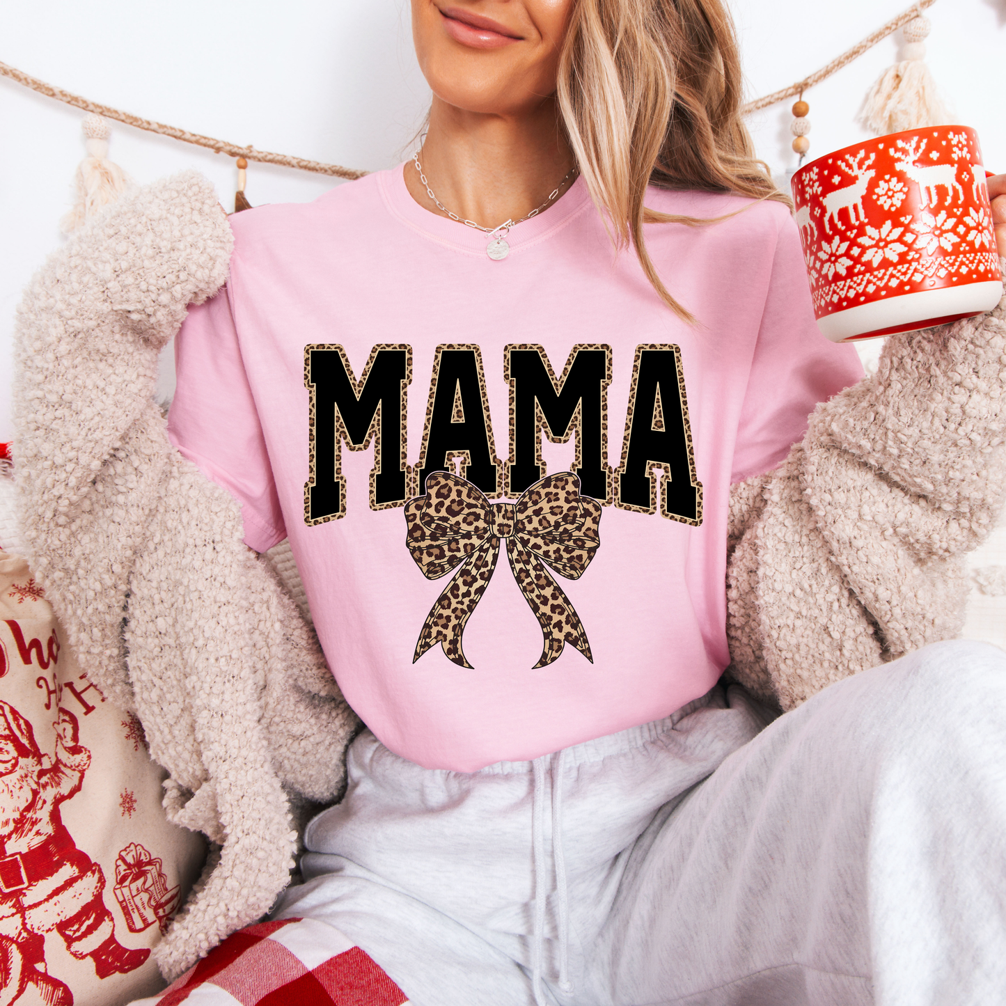 MAMA Leopard Tees + Crews