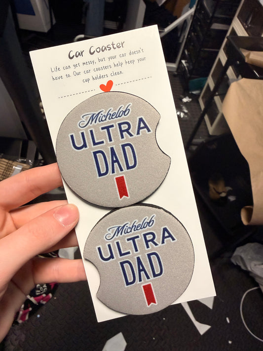 Ultra Dad Car Coasters