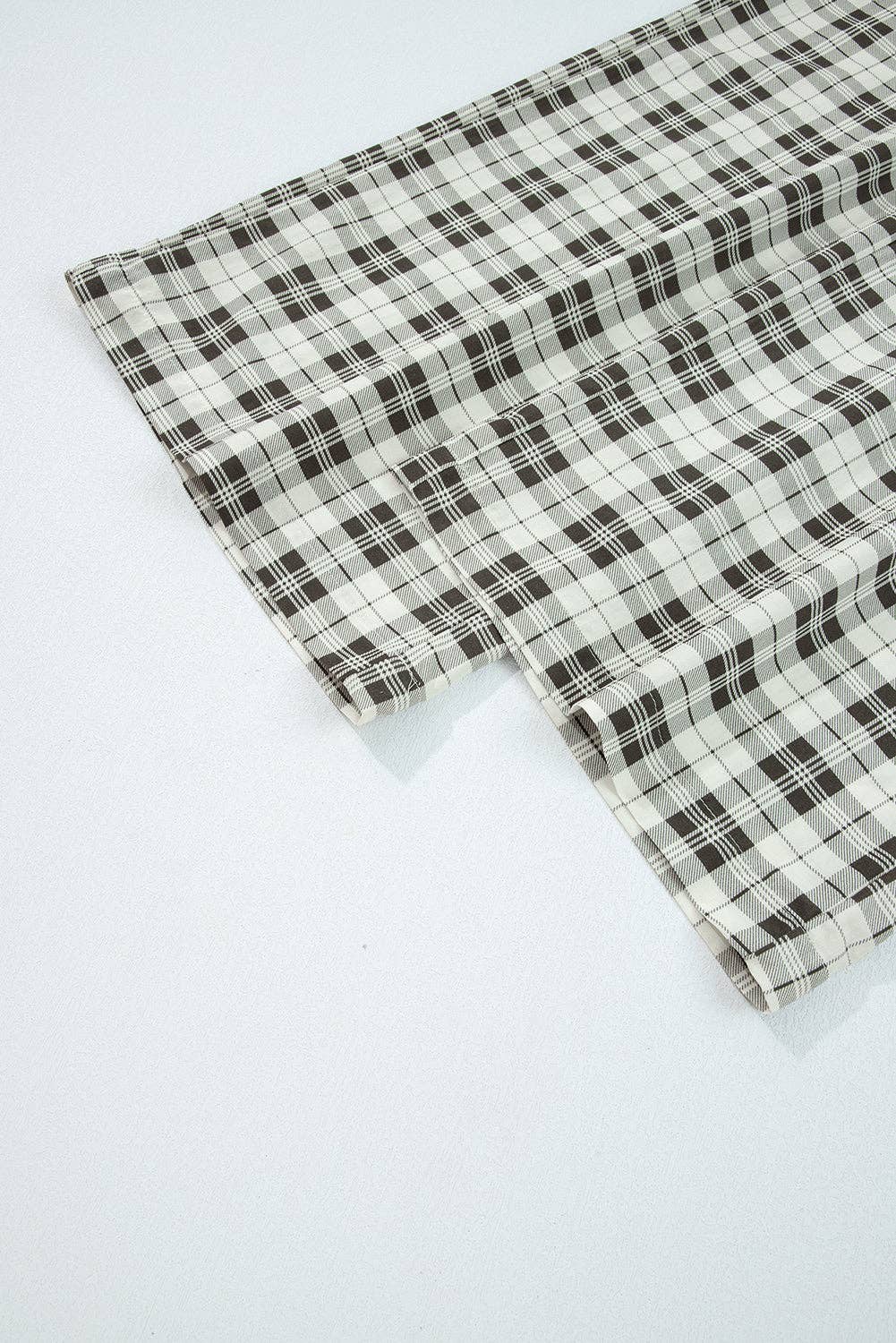 Frosted Plaid Silky Pj Pants