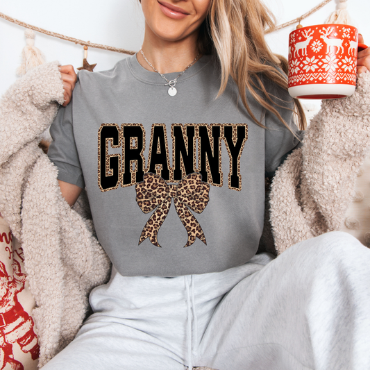 GRANNY Leopard Tees + Crews