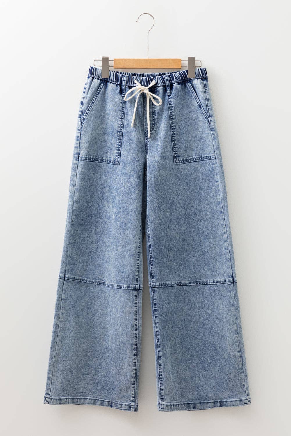 “Ashleigh Jeans” Drawstring High Waist Jeans