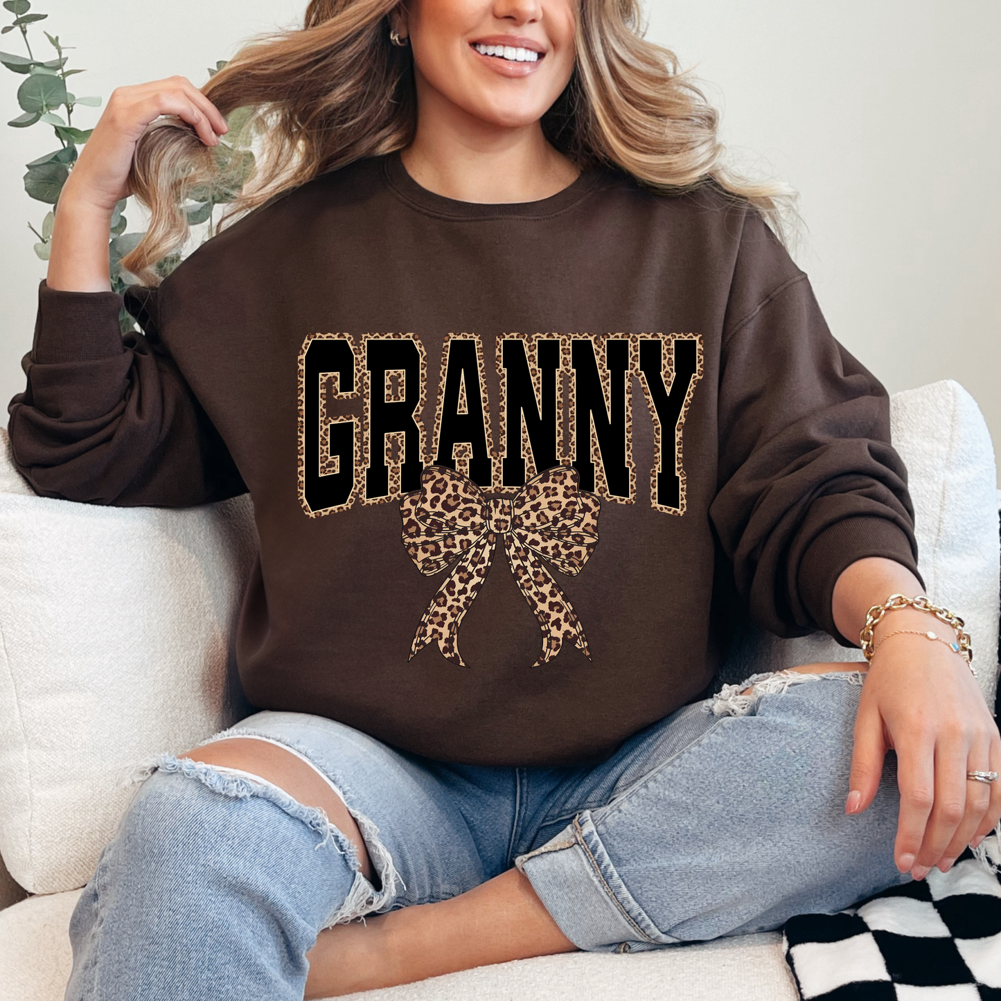 GRANNY Leopard Tees + Crews