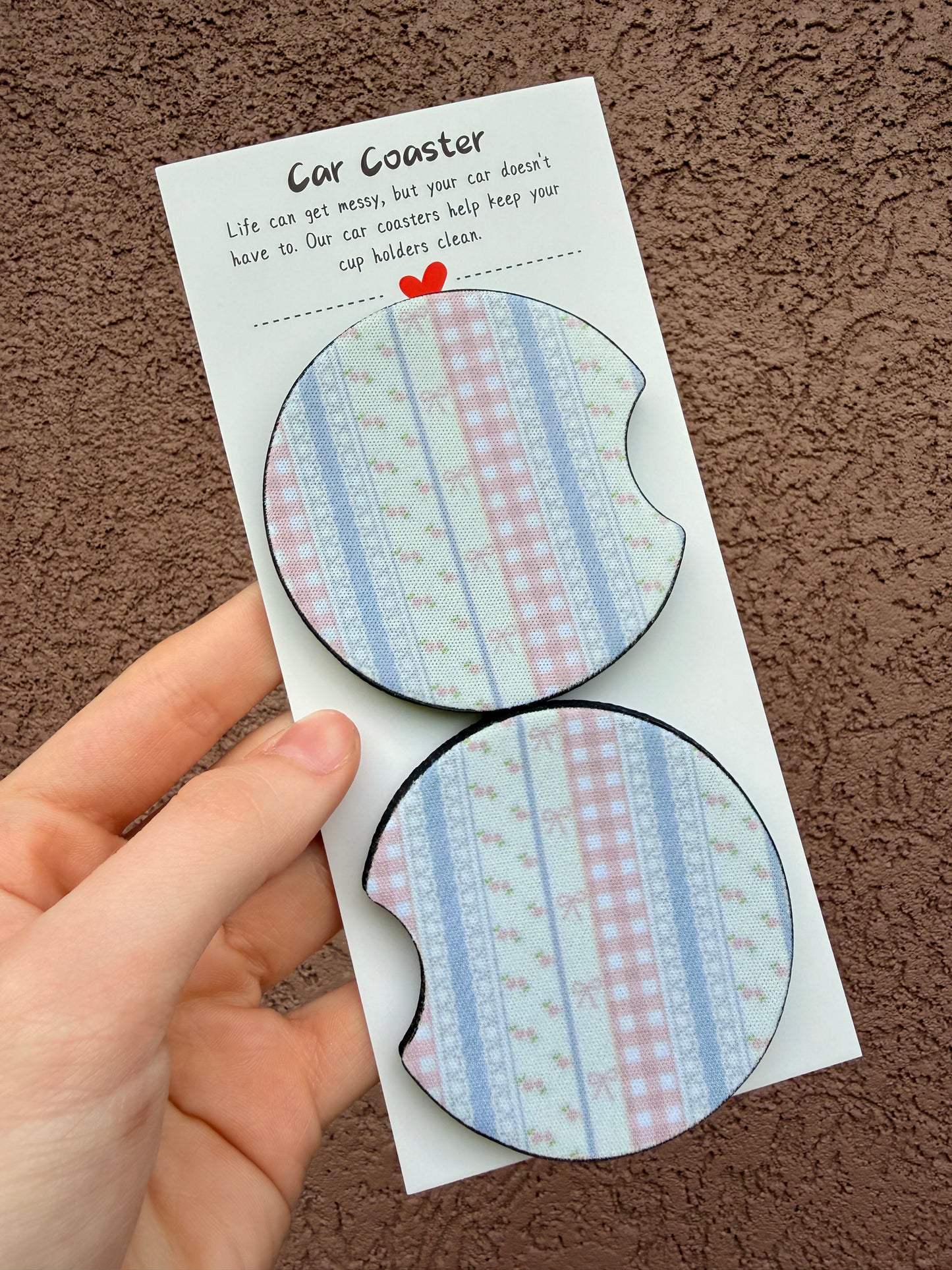 Spring Coquette Car Coasters