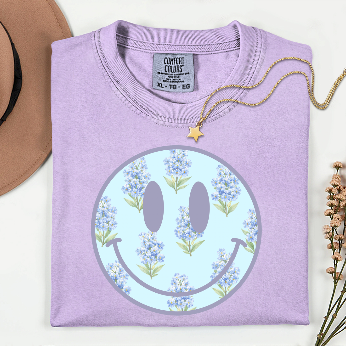Spring Floral Smiley Tees + Crews