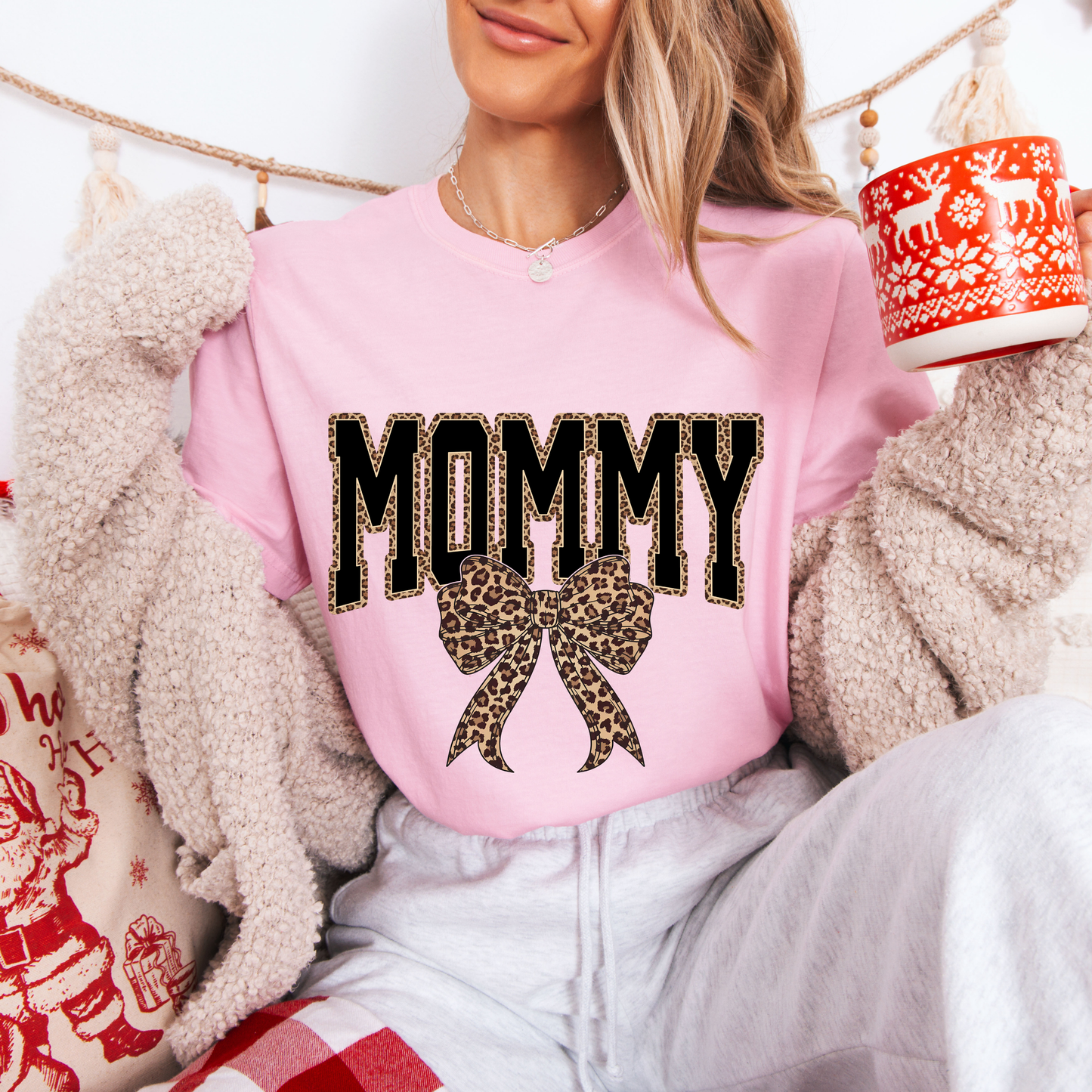 MOMMY Leopard Tees + Crews