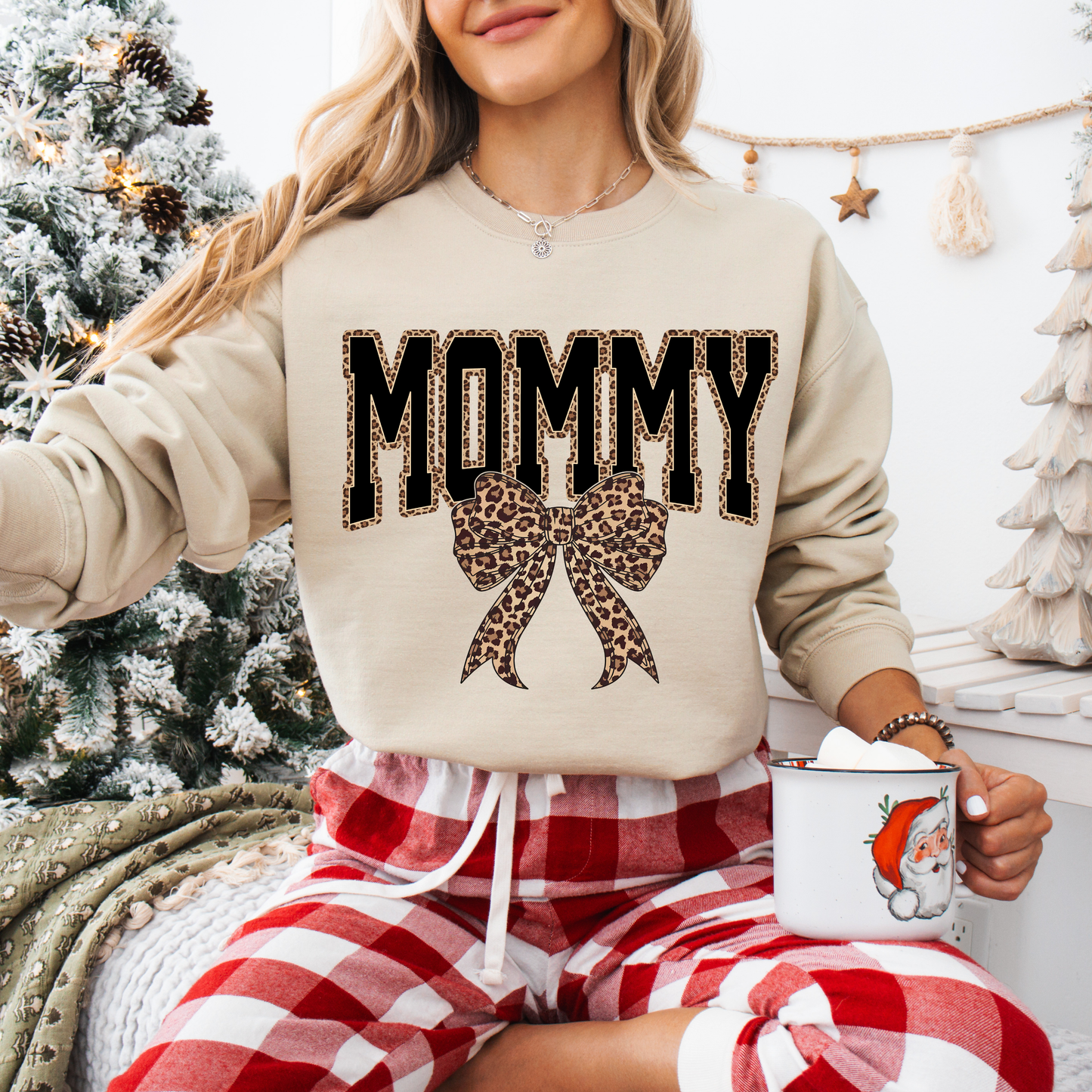 MOMMY Leopard Tees + Crews