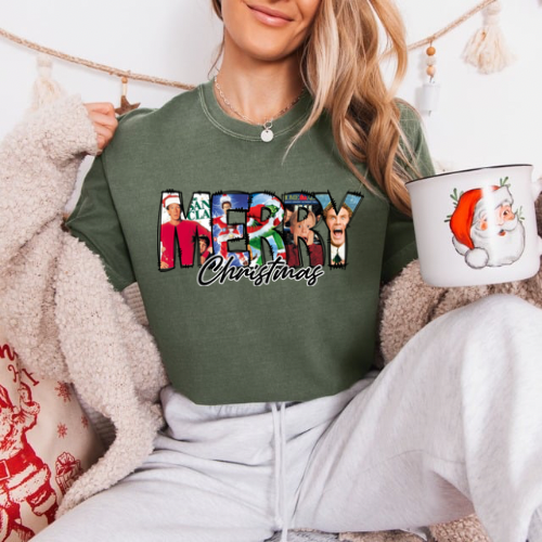 Merry Christmas Character Tees + Crew