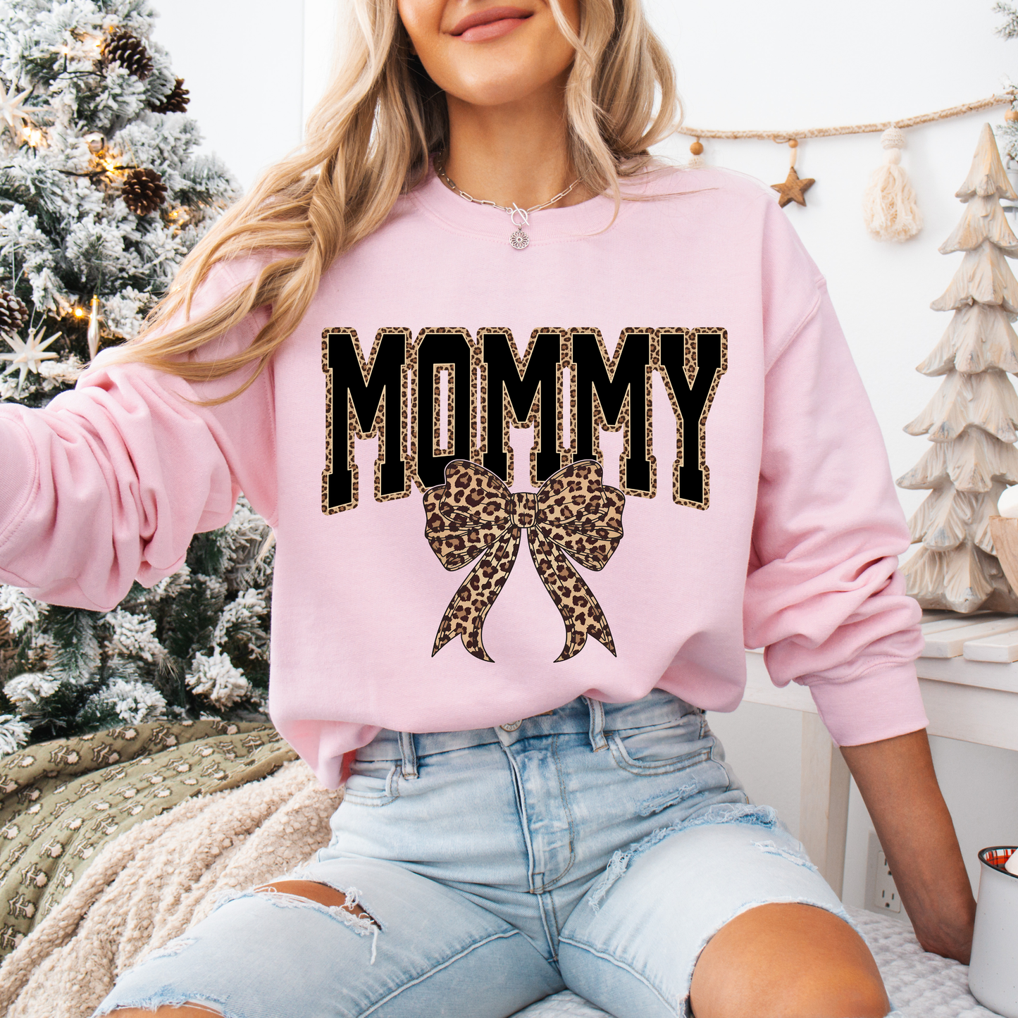 MOMMY Leopard Tees + Crews