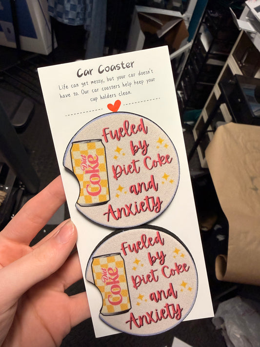 Diet Coke Car Coasters