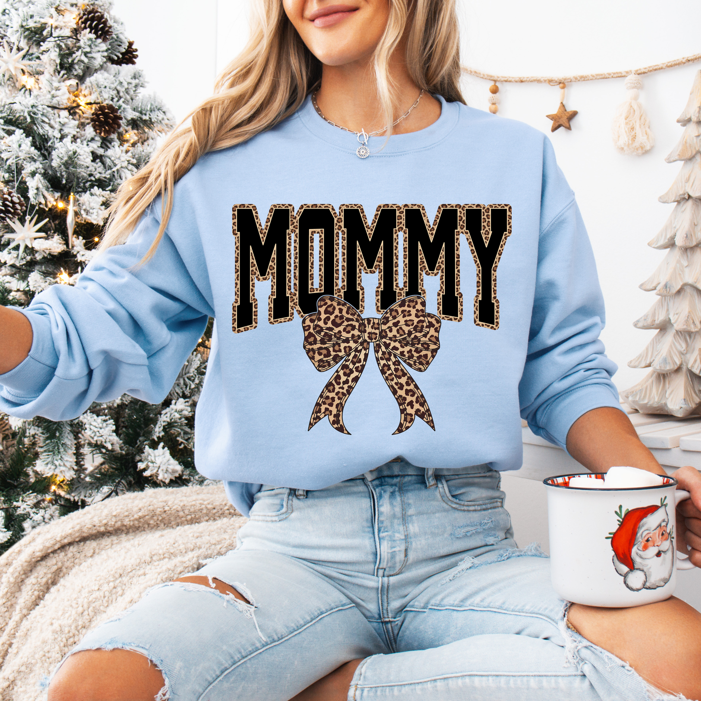 MOMMY Leopard Tees + Crews