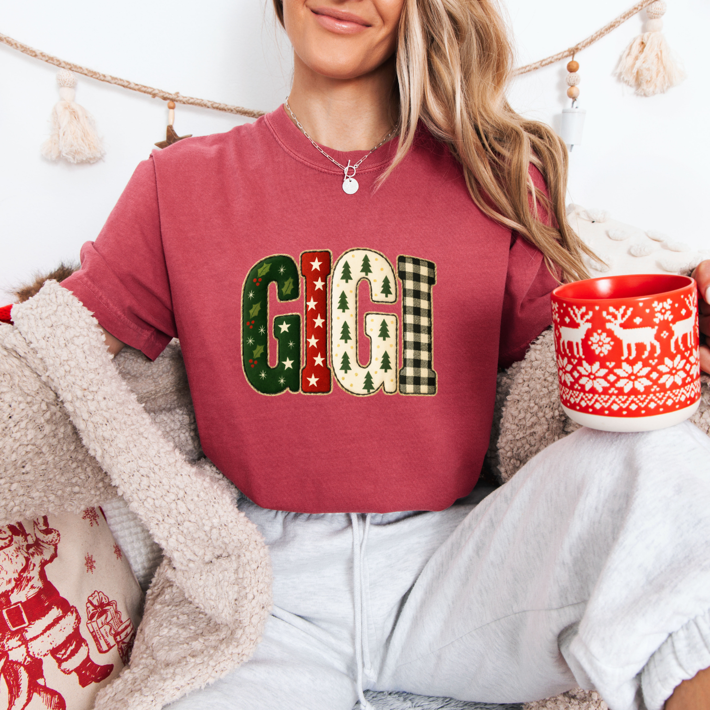 Christmas Gigi,Mama,Nana,Mimi Tees + Crews