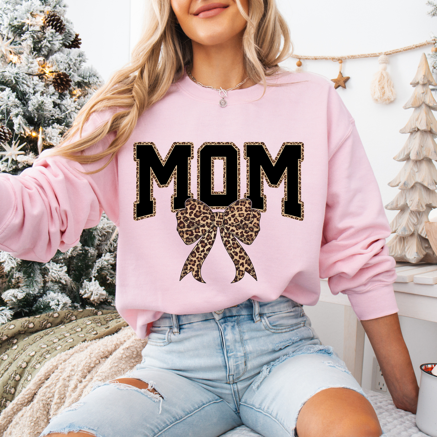 MOM Leopard Tees + Crews