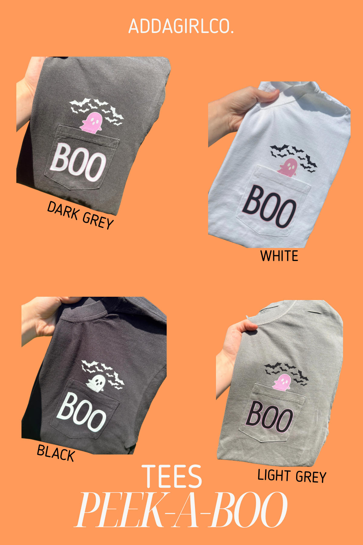 Boo Peek-A-Boo Tees
