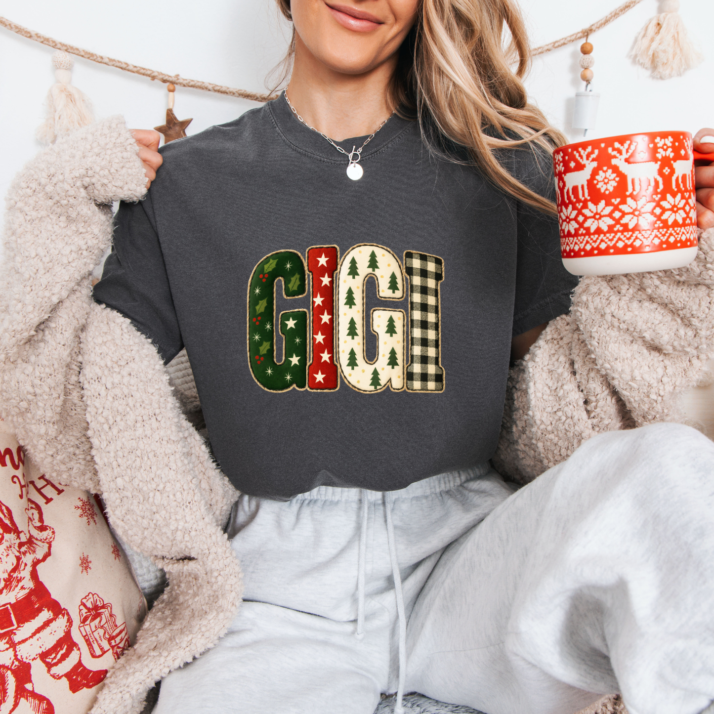 Christmas Gigi,Mama,Nana,Mimi Tees + Crews