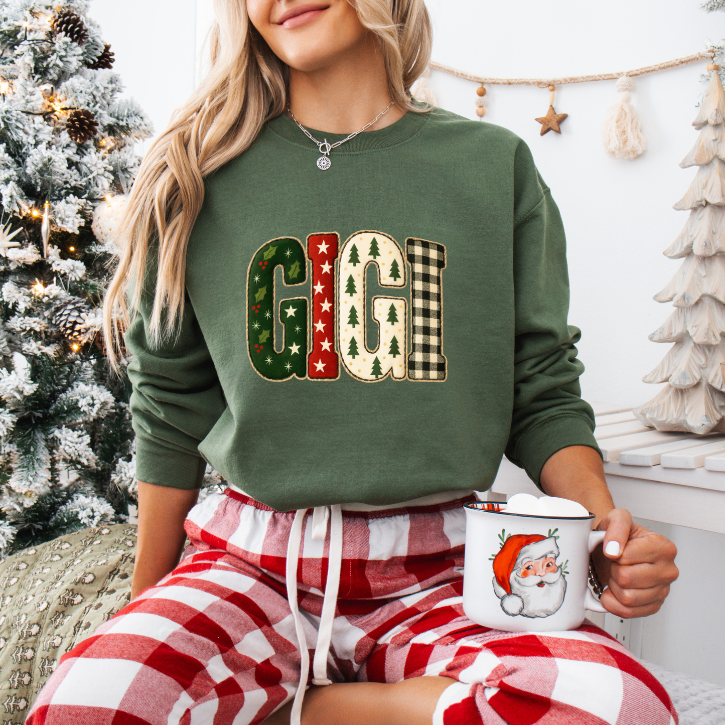 Christmas Gigi,Mama,Nana,Mimi Tees + Crews