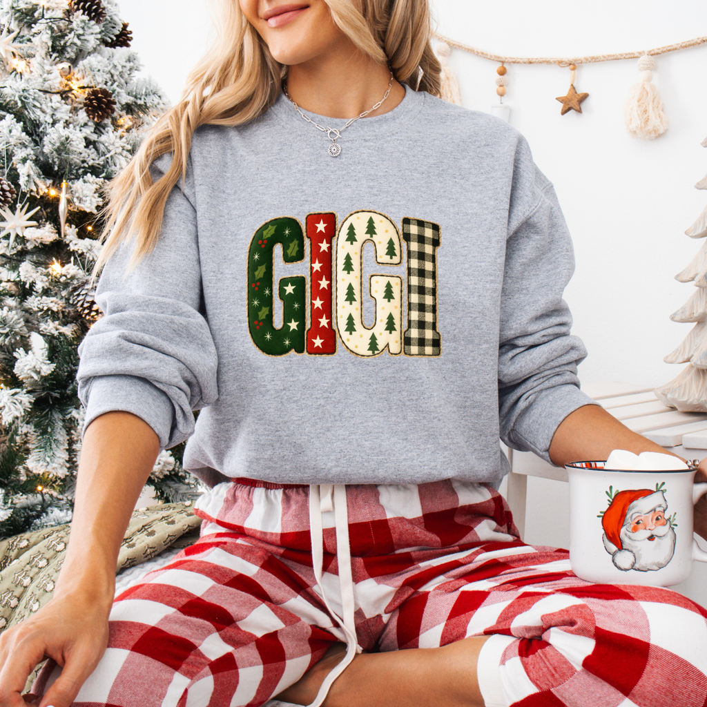 Christmas Gigi,Mama,Nana,Mimi Tees + Crews
