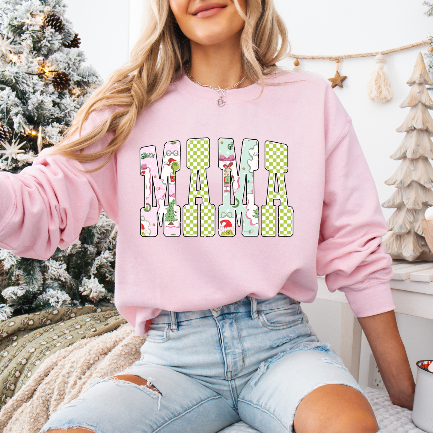 Christmas Character Mama Tees + Crews