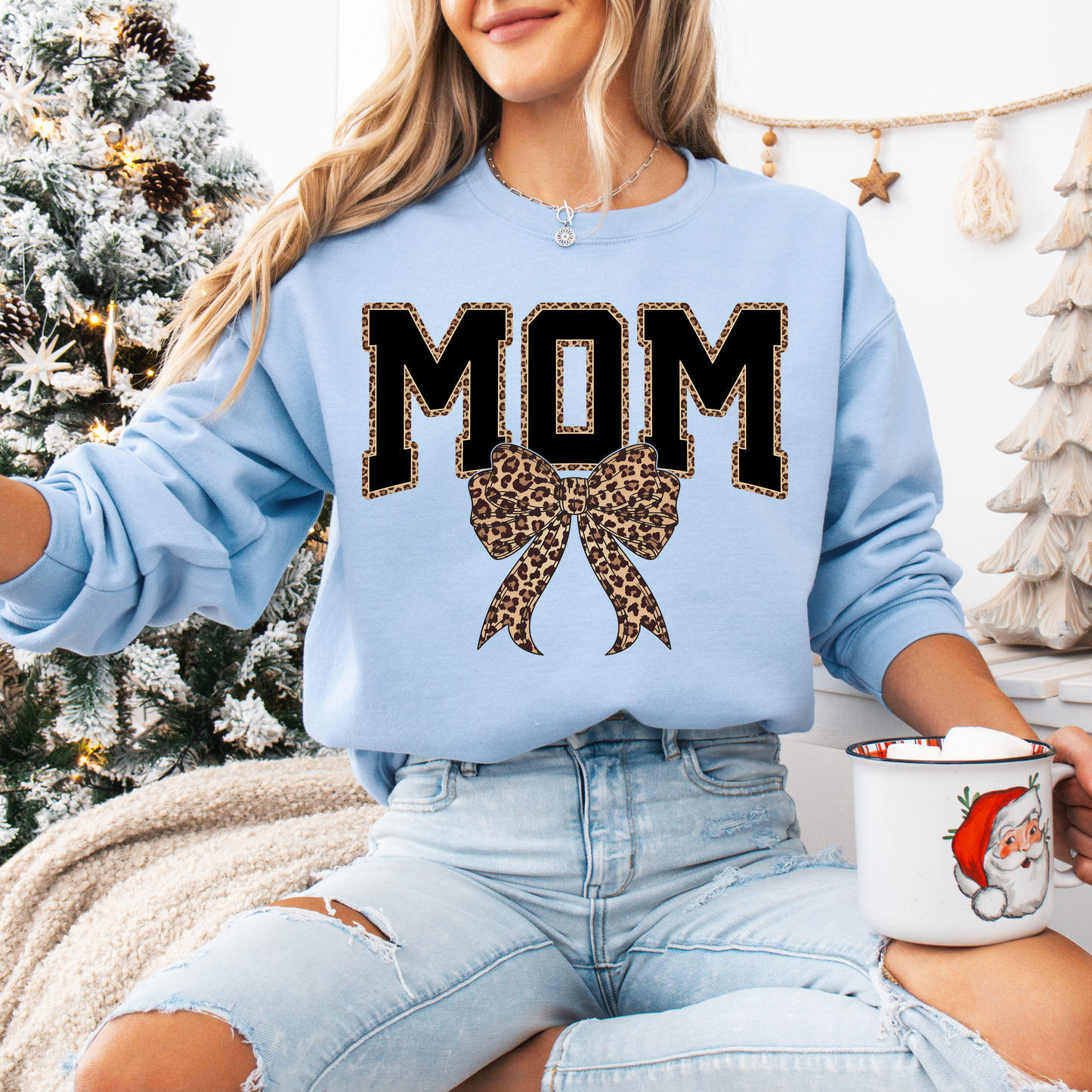 MOM Leopard Tees + Crews