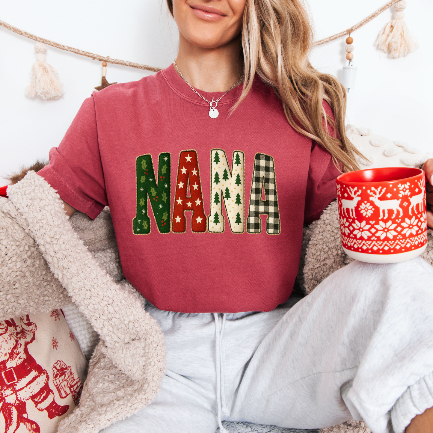 Christmas Gigi,Mama,Nana,Mimi Tees + Crews