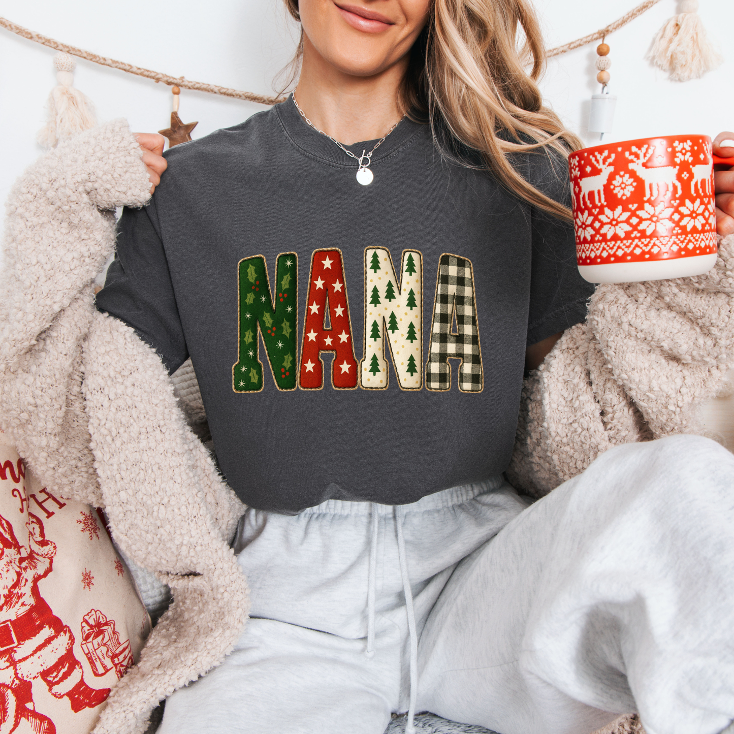 Christmas Gigi,Mama,Nana,Mimi Tees + Crews