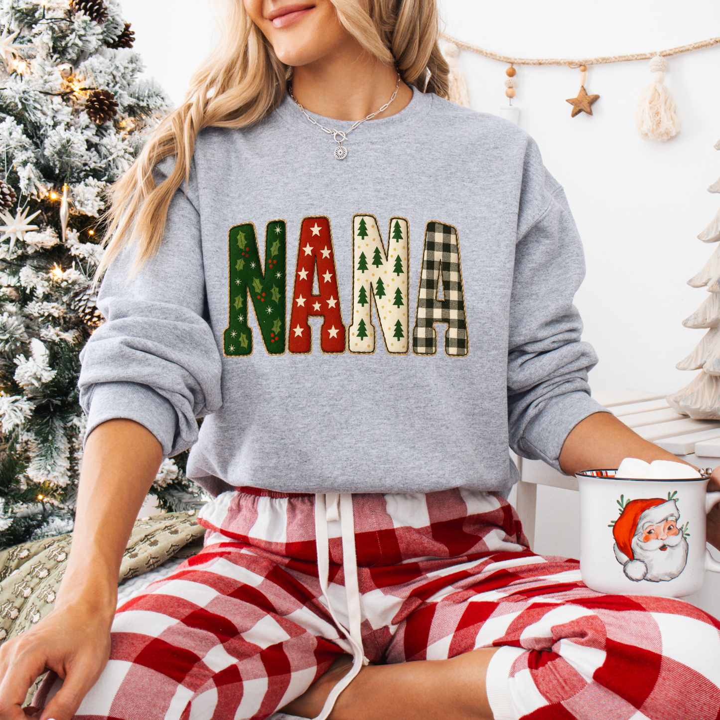 Christmas Gigi,Mama,Nana,Mimi Tees + Crews